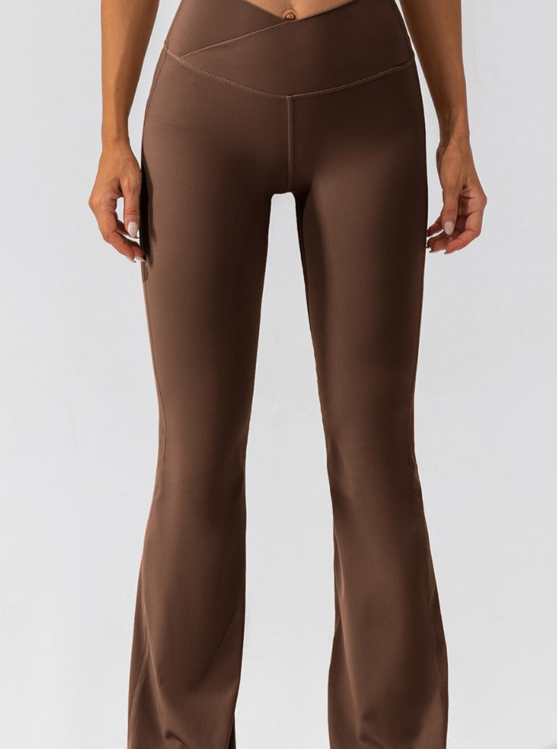 Flare Leggings | High Waisted, Crossover Waist | Stretch, Activewear