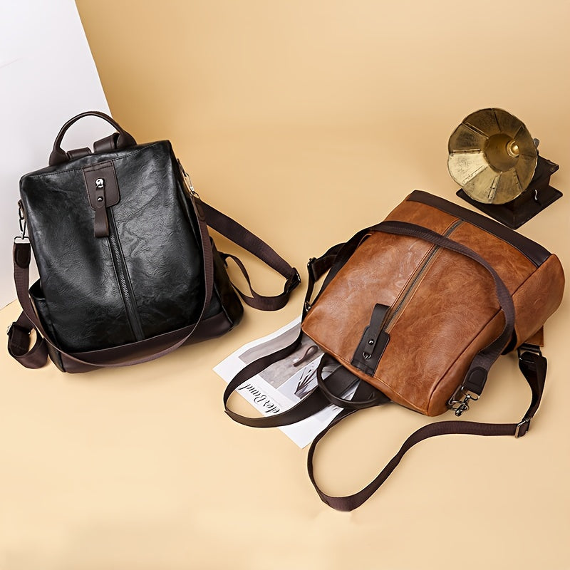 Women's Backpack | Anti-Theft, Vegan Leather | Urban
