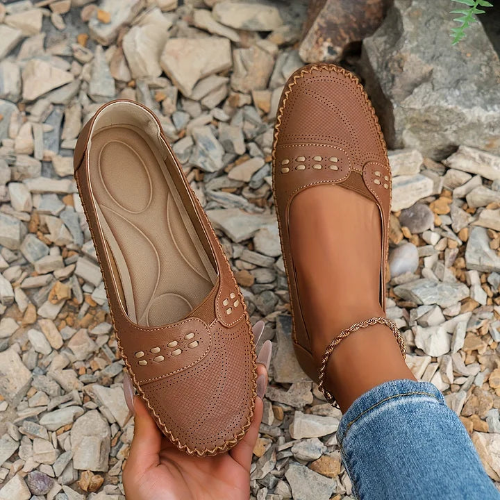 Women's Loafers | Perforated Slip-On, Comfort Breathable