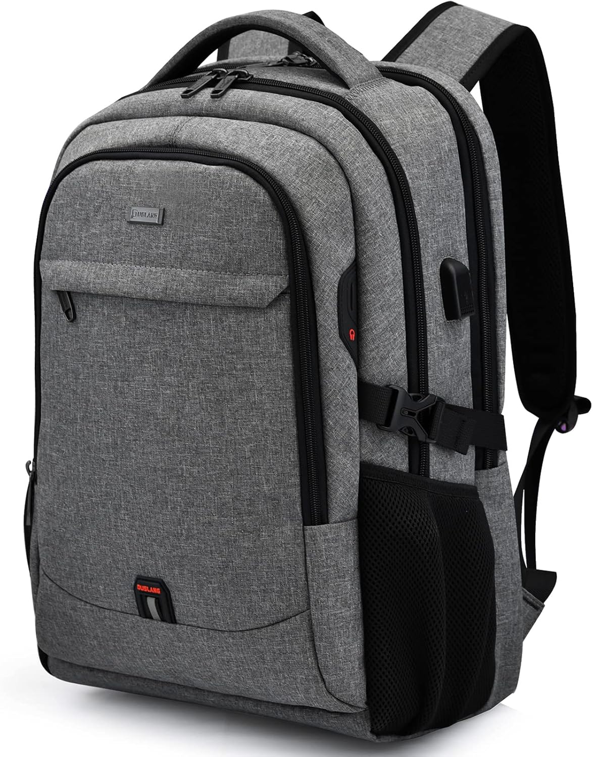 Laptop Backpack | Water-Resistant, USB Port | Travel Bag, Organization Compartments