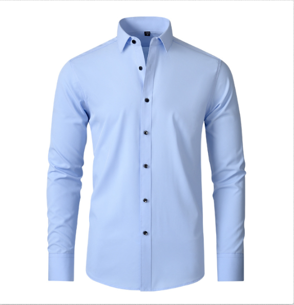 Men's Button-Up Shirt | White, Stretch & Iron-Free