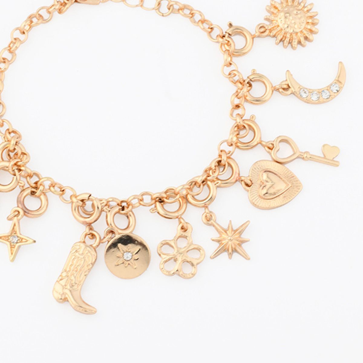 Charm Bracelet Advent Calendar 12 Days Gold Chain Women Jewellery