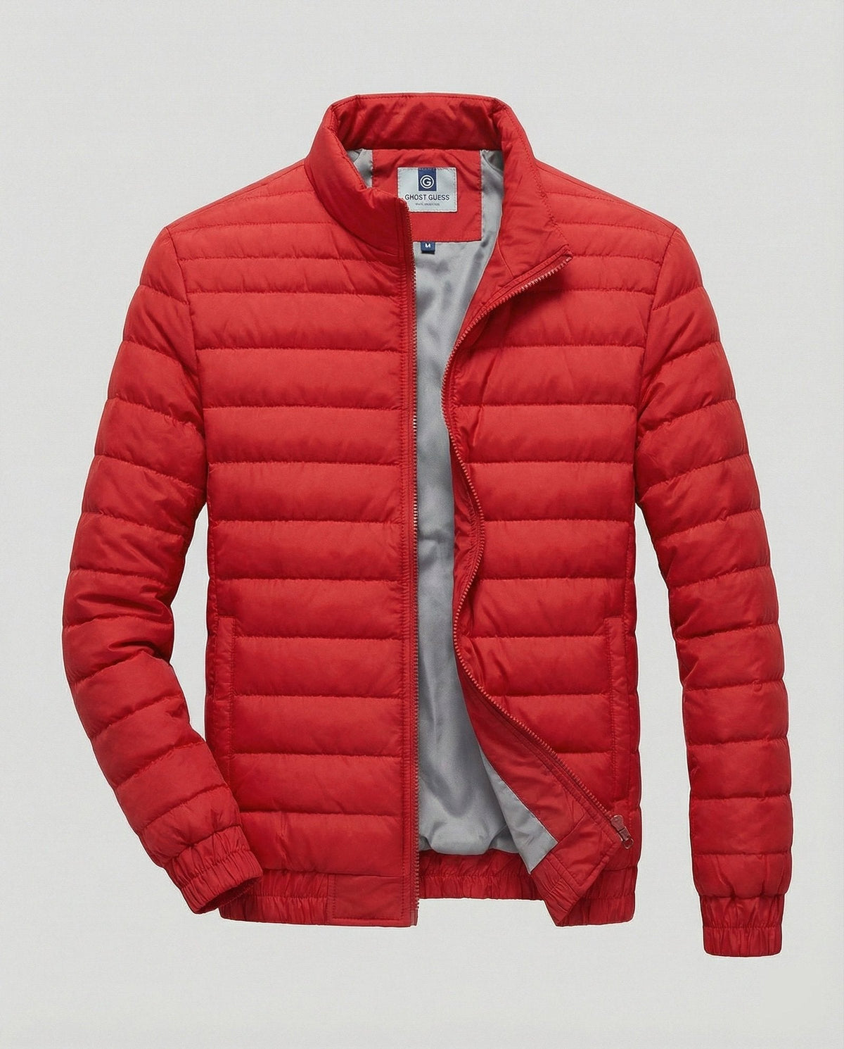 Men Puffer Jacket Stand Collar