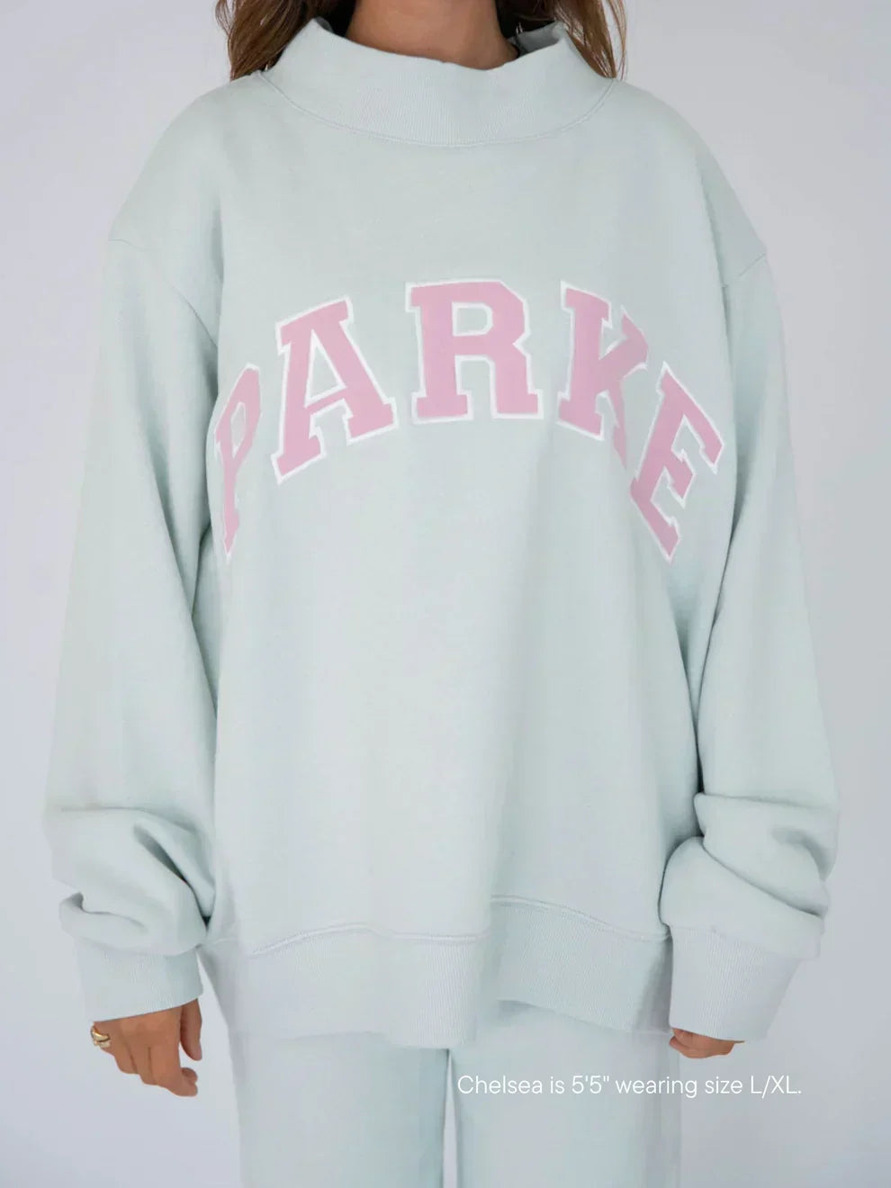 Women's Varsity Sweatshirts | Oversized Crewneck & Hoodie | Chenille Lettering
