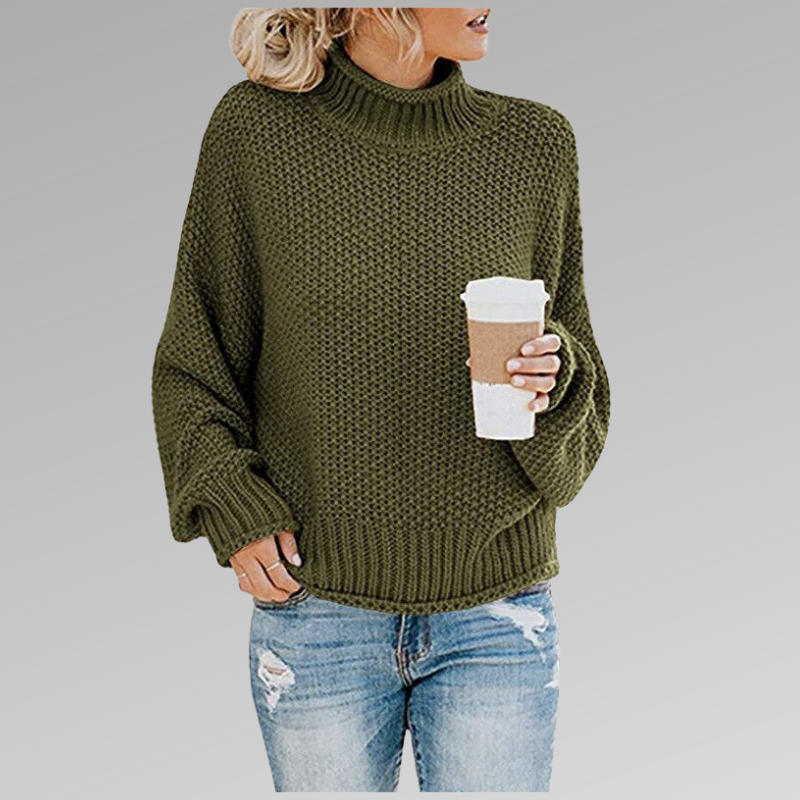 Women knit sweater relaxed fit soft cosy winter knitwear