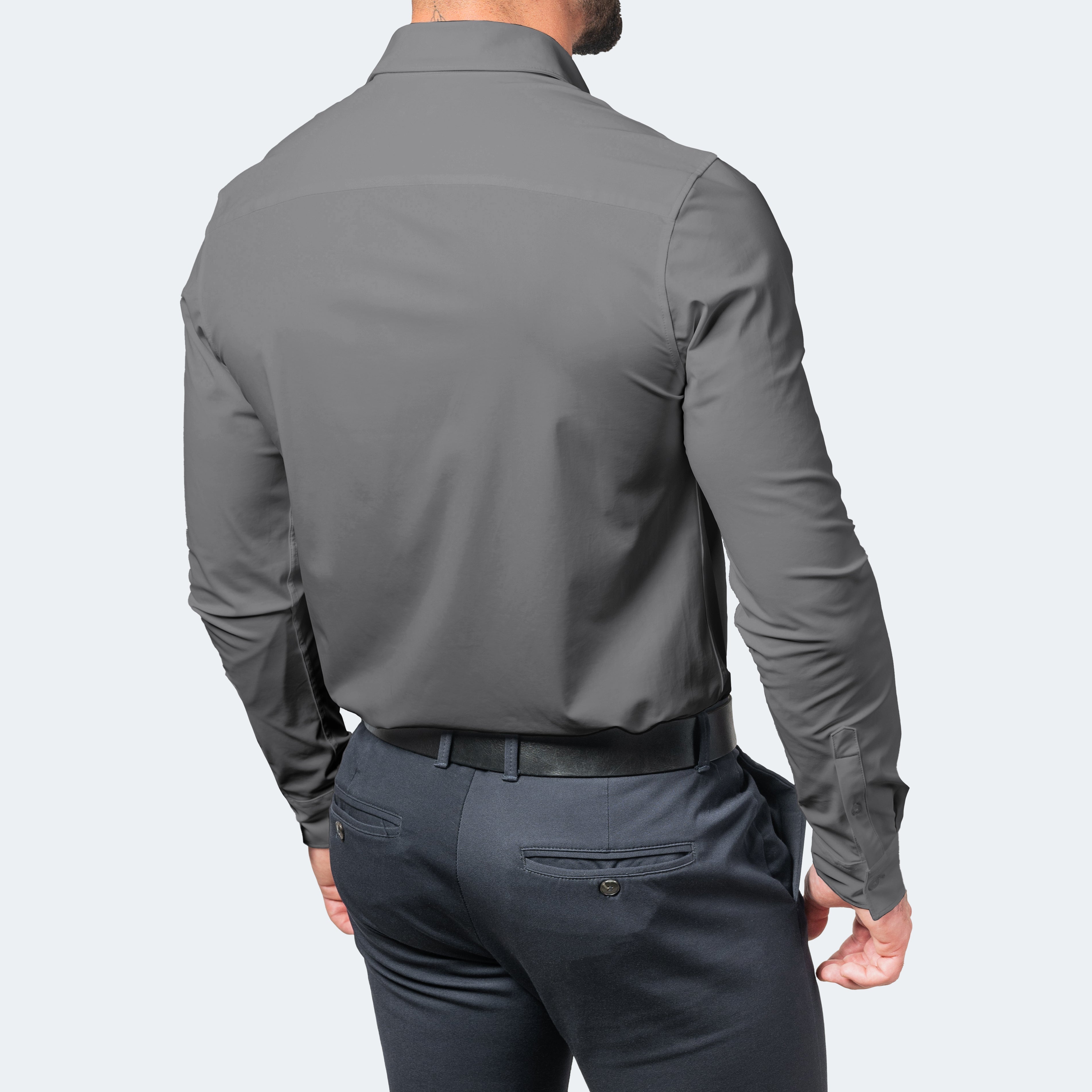 Men's Button-Up Shirt | White, Stretch & Iron-Free