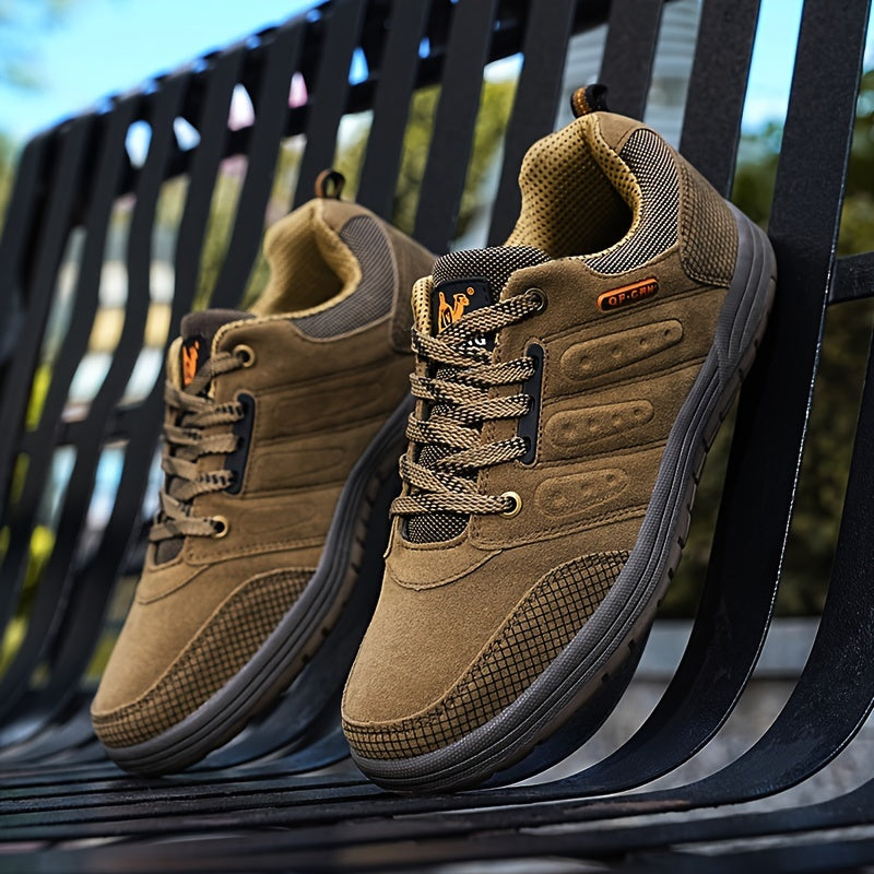 Men's Hiking Shoes - Sturdy - Laced - Durable Traction