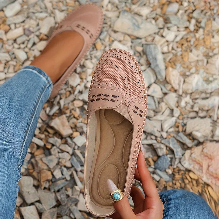 Women's Loafers | Perforated Slip-On, Comfort Breathable