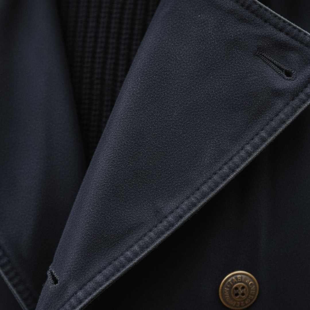 Men's Wool Blend Jacket | Double Breasted, Warm | Large Sizes