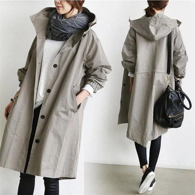 Women's Rain Jacket | Mid-Length, Hood | 9 Colors
