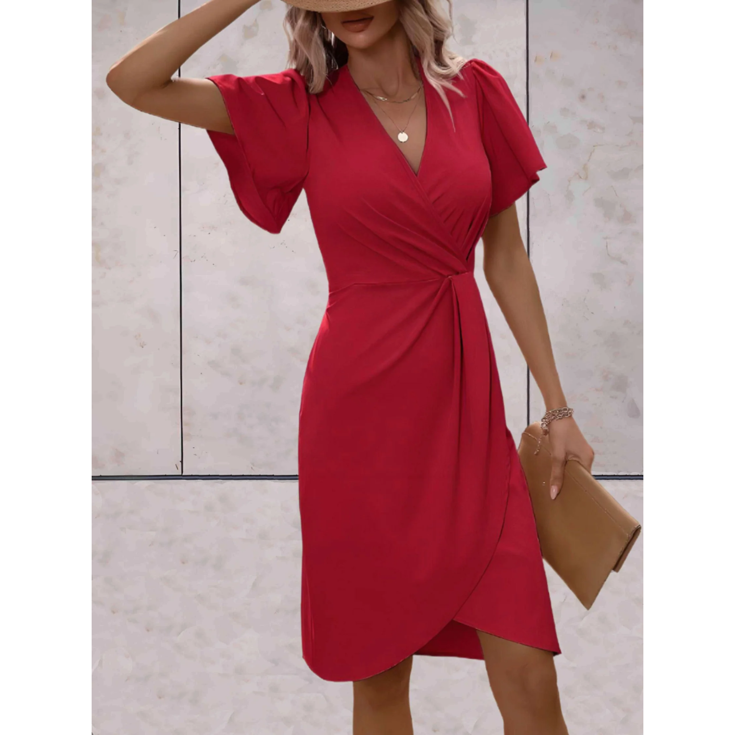 Evening Dress | Women's Elegant Wrap, V-Neck | Evening Style