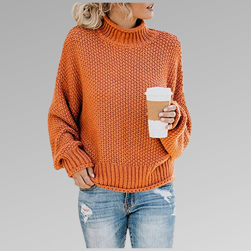 Women knit sweater relaxed fit soft cosy winter knitwear