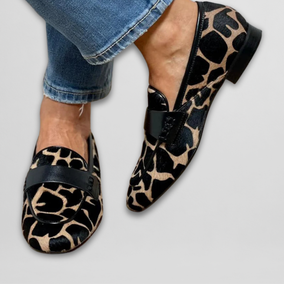 Women Animal Print Loafers flexible sole standard fit