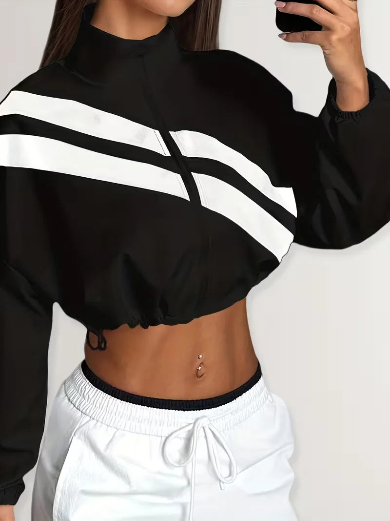 Women's Track Jacket | Oversized Streetwear, Light Blue