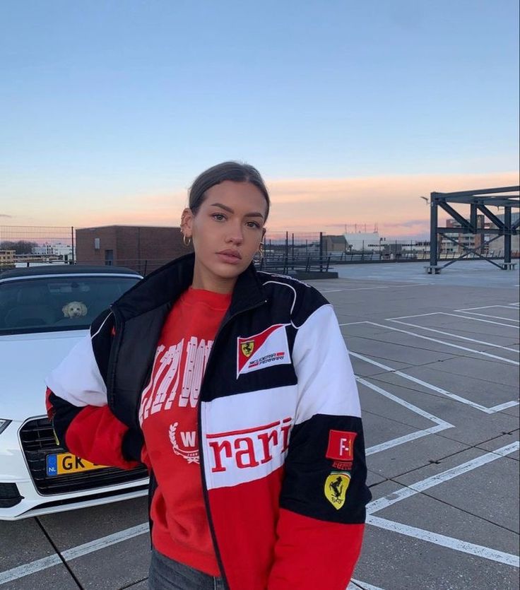 Women's Oversized Racing Jacket | Streetwear, Sustainable Materials