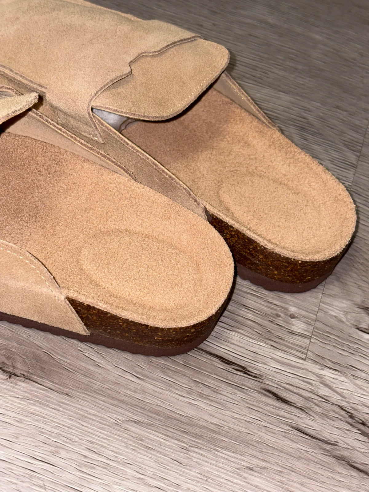 Diabetic Slippers Women | Suede Cork Clogs with Arch Support Non Slip