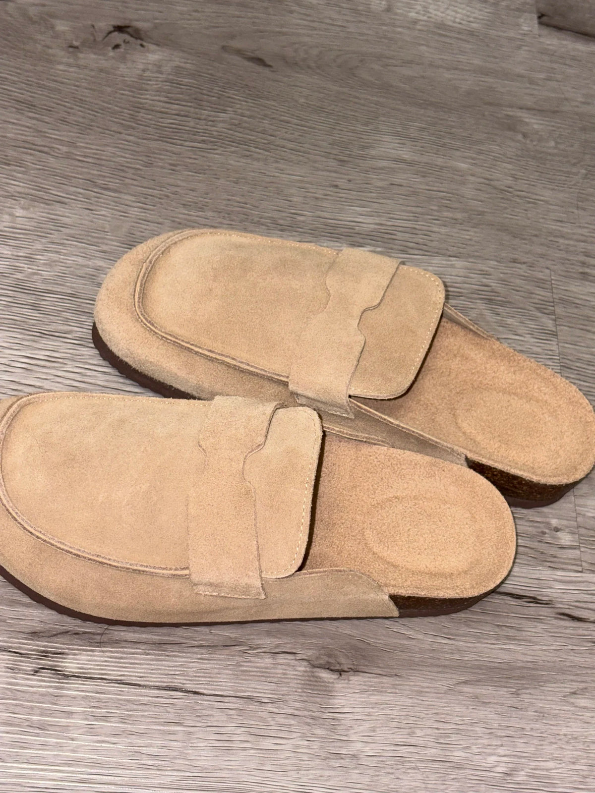 Diabetic Slippers Women | Suede Cork Clogs with Arch Support Non Slip