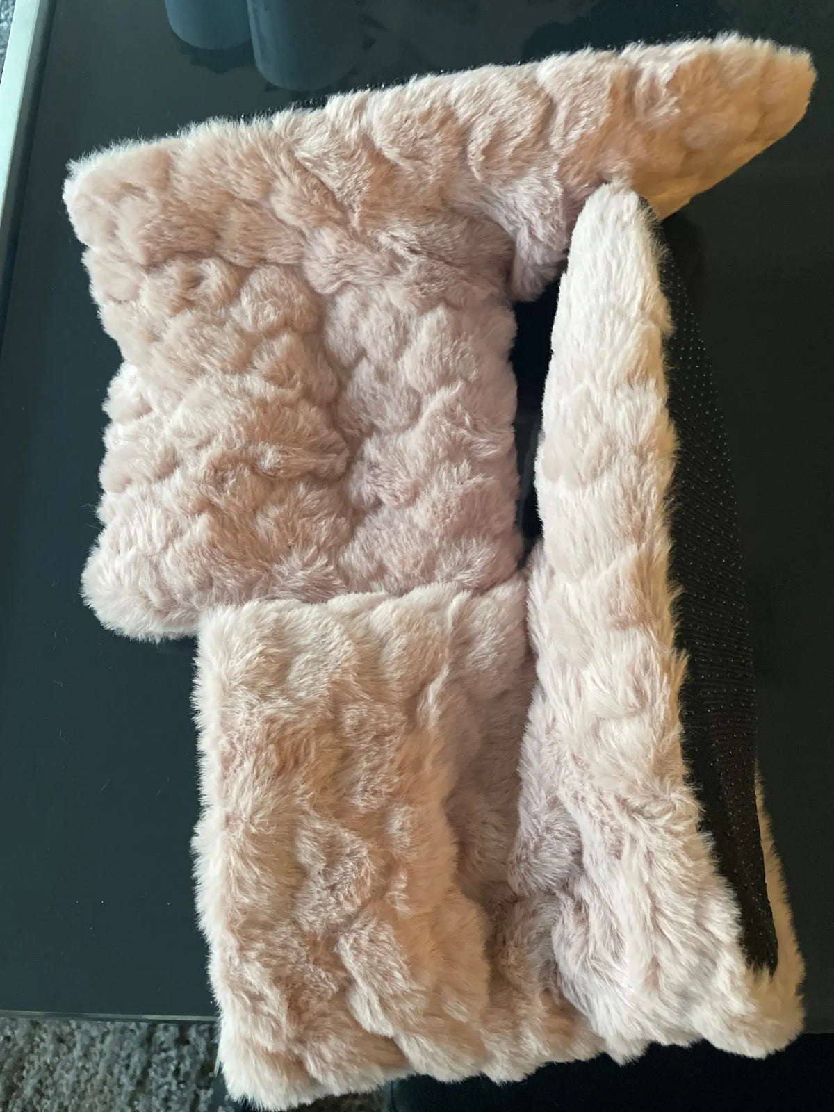 Women men plush slipper boots high tube non-slip indoor winter