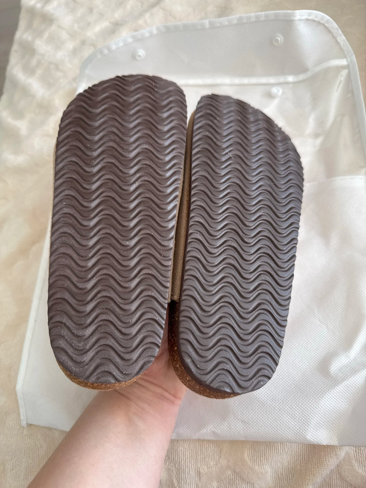 Diabetic Slippers Women | Suede Cork Clogs with Arch Support Non Slip