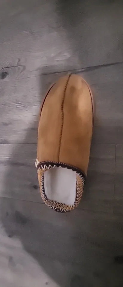 Women plush slipper boots flat anti-slip warm indoor winter