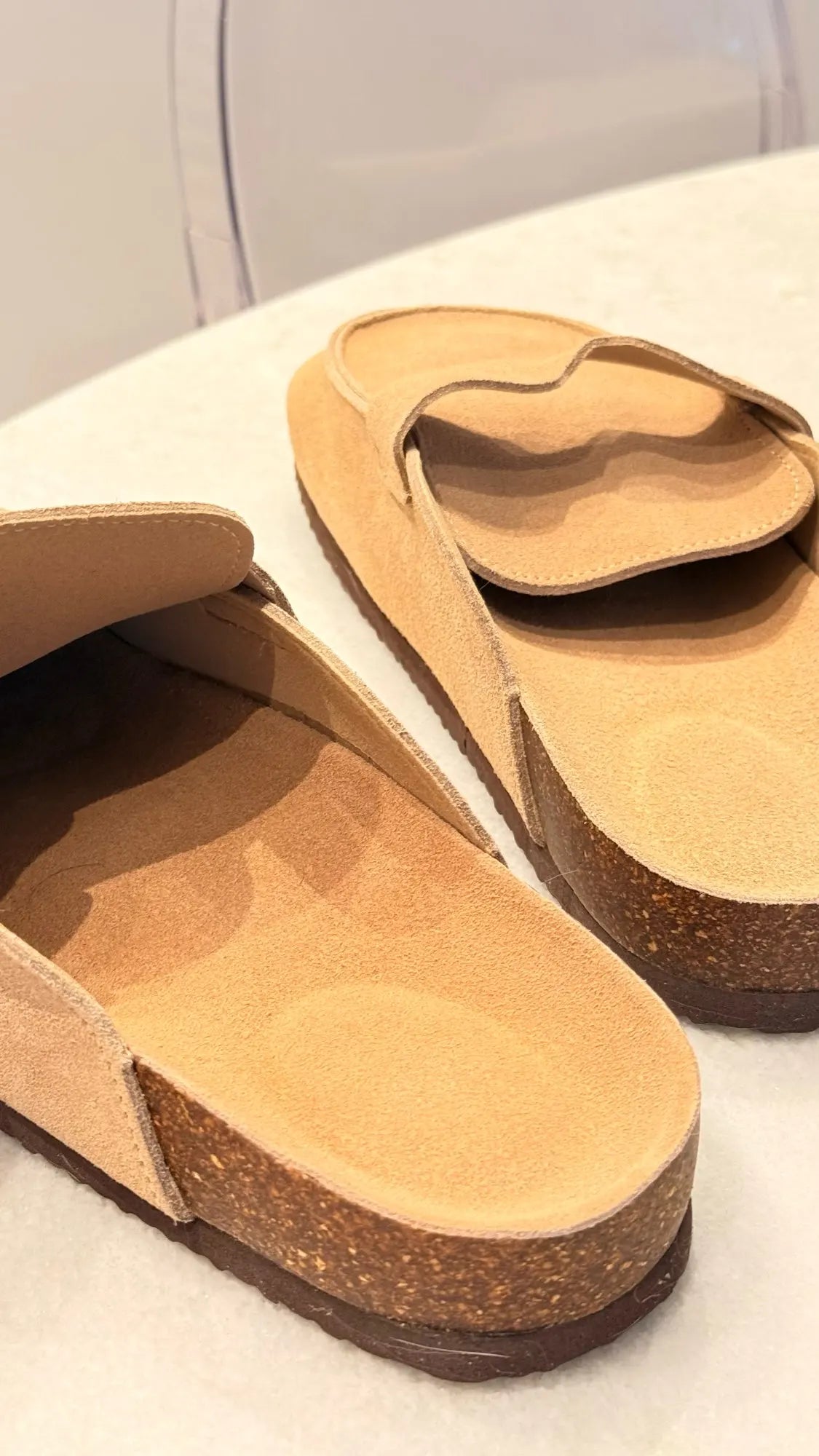 Diabetic Slippers Women | Suede Cork Clogs with Arch Support Non Slip