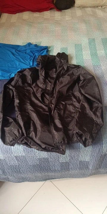 Unisex waterproof windbreaker jacket lightweight packable with UPF 40+ sun protection