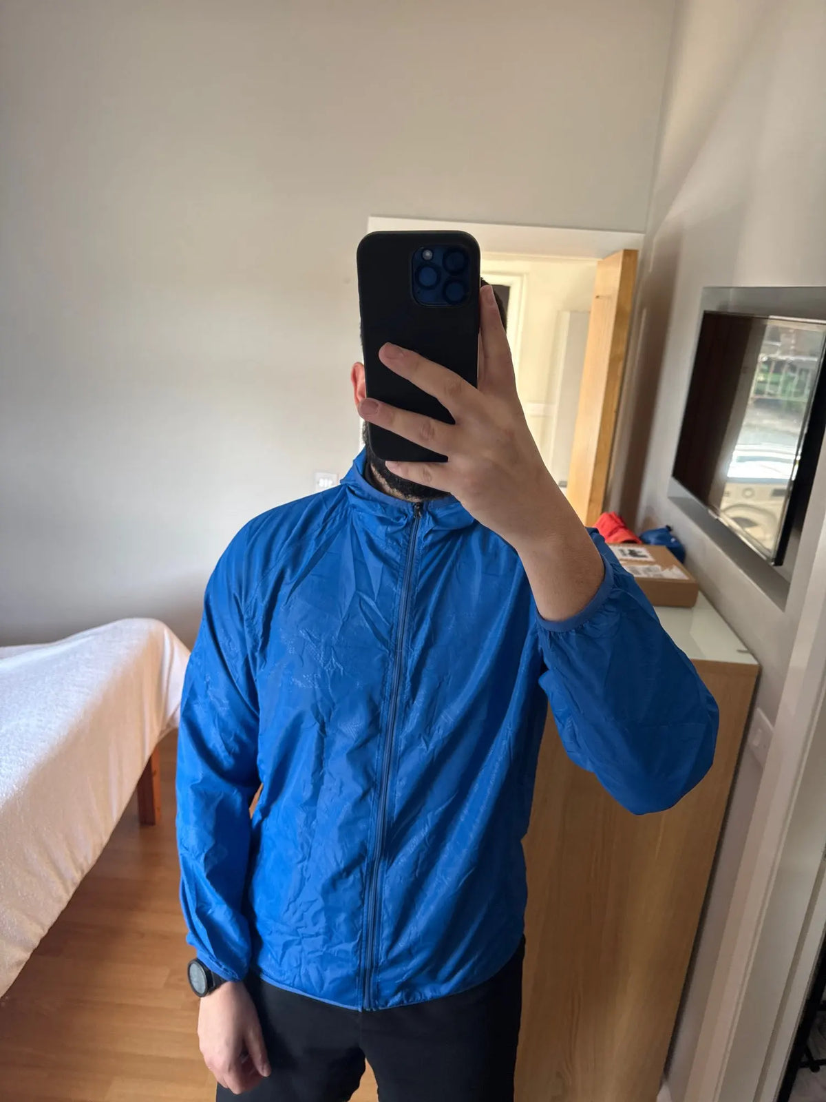 Women men lightweight waterproof jacket packable windbreaker with UPF 50 sun protection