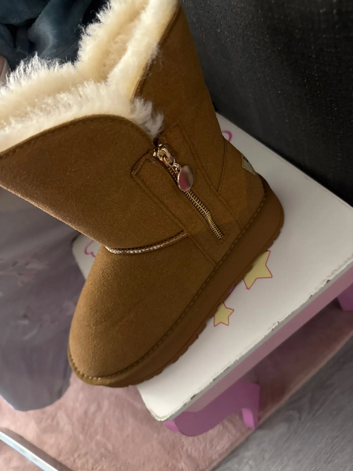 Sheepskin Boots | Women's Mid Calf Style | Warm Winter Snow Boots
