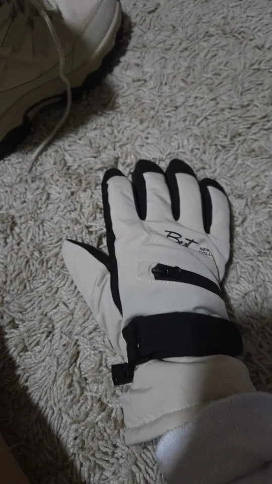 Winter waterproof ski gloves men women non slip touch screen compatible