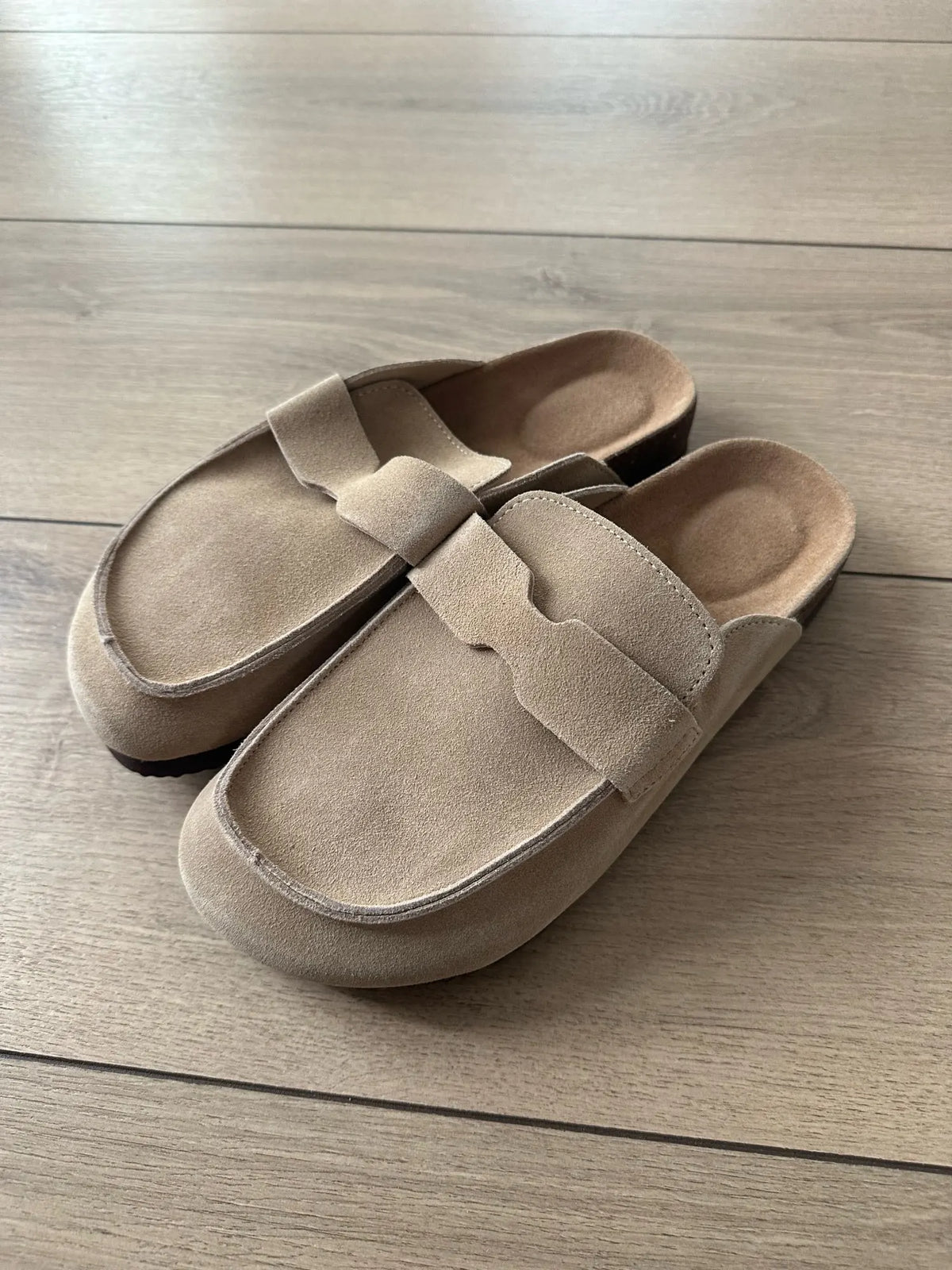 Diabetic Slippers Women | Suede Cork Clogs with Arch Support Non Slip
