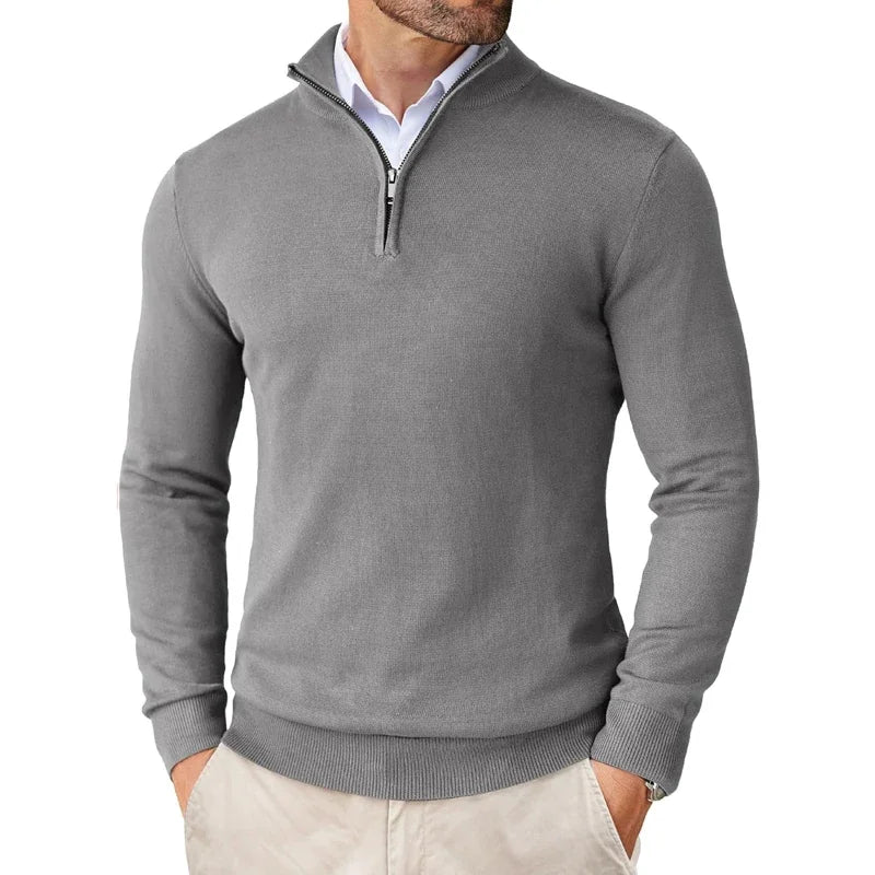 Men's Sweater – Zip Collar – Half-Zip