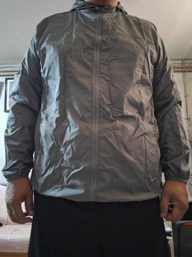 Women men lightweight waterproof jacket packable windbreaker with UPF 50 sun protection