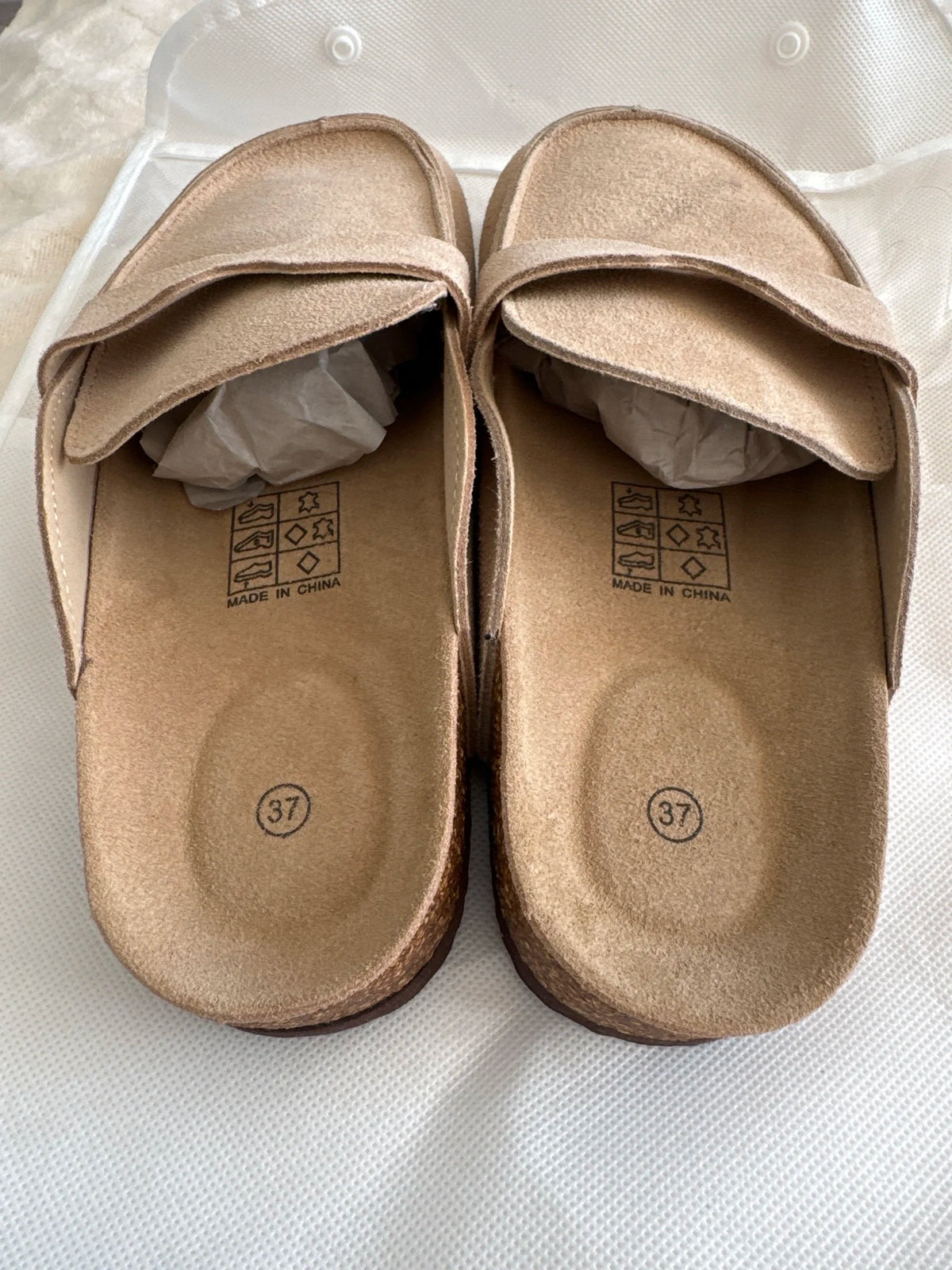 Diabetic Slippers Women | Suede Cork Clogs with Arch Support Non Slip