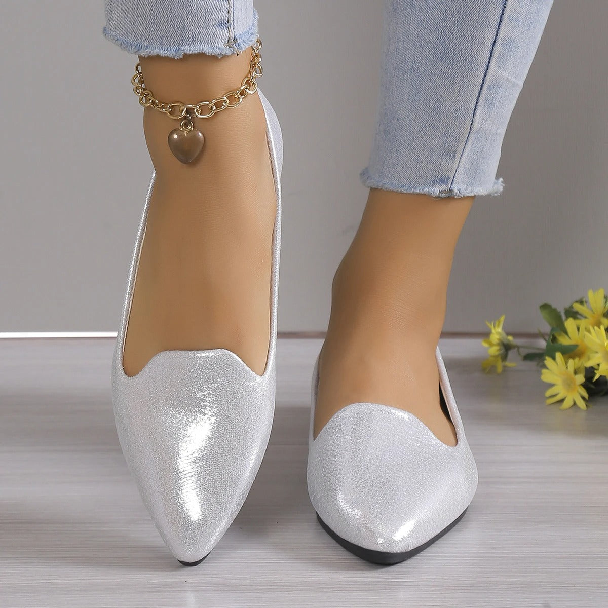 Women's Ballet Flats | Pointed Toe, Stretch Fit | Stylish Comfort Shoes