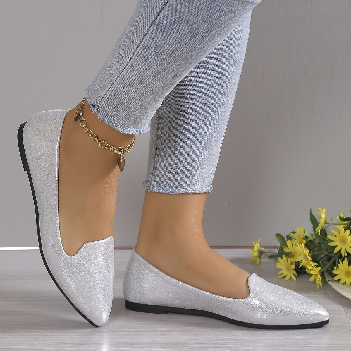 Women's Ballet Flats | Pointed Toe, Stretch Fit | Stylish Comfort Shoes