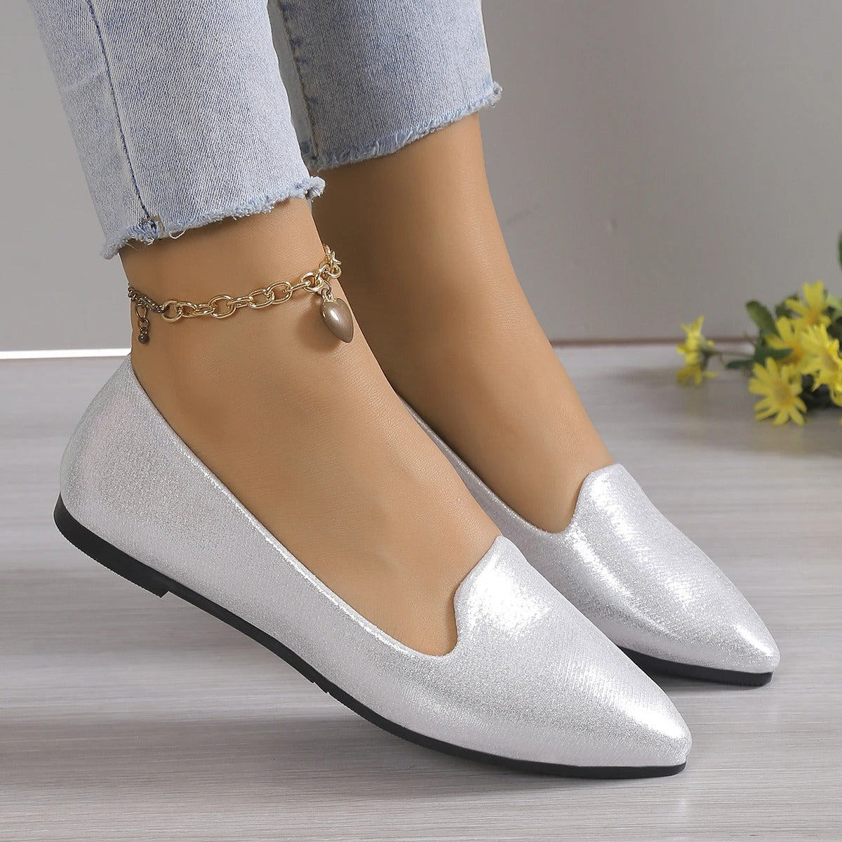 Women's Ballet Flats | Pointed Toe, Stretch Fit | Stylish Comfort Shoes