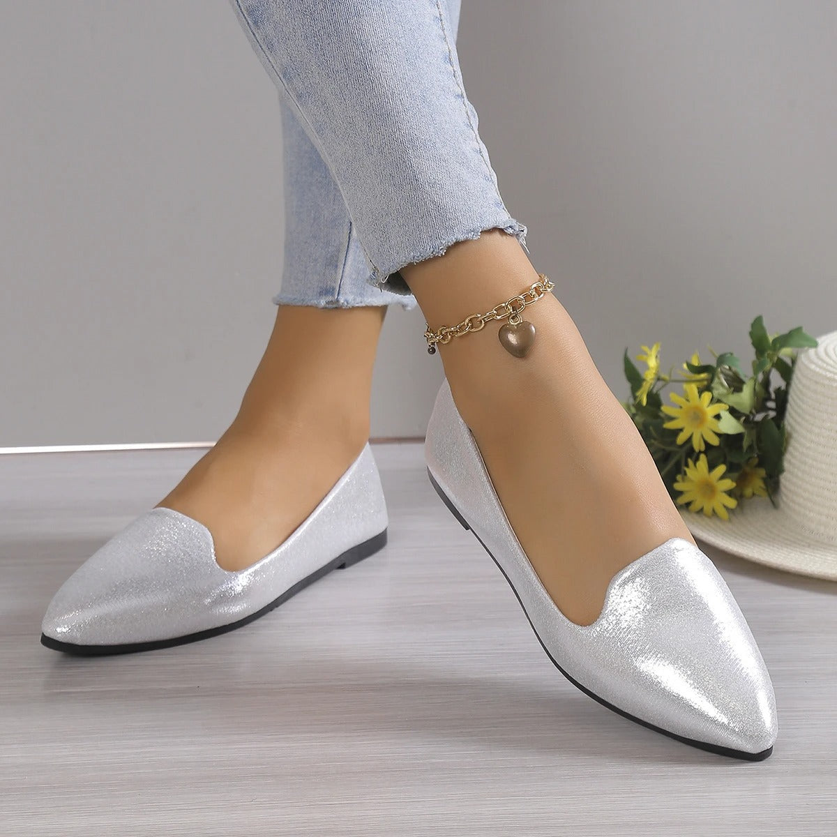 Women's Ballet Flats | Pointed Toe, Stretch Fit | Stylish Comfort Shoes