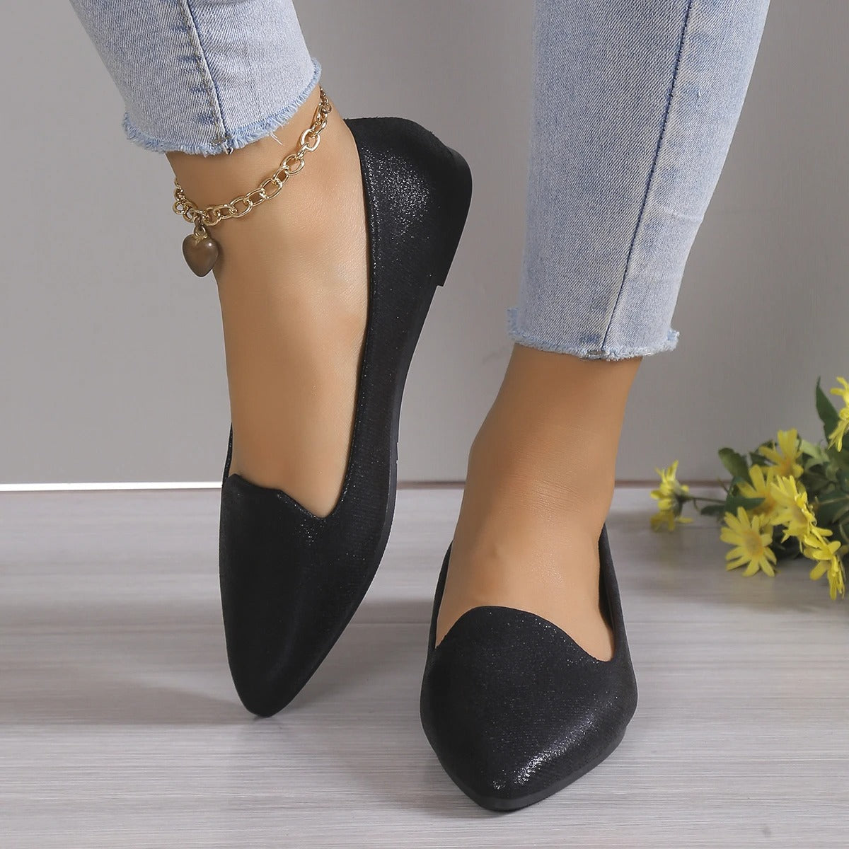 Women's Ballet Flats | Pointed Toe, Stretch Fit | Stylish Comfort Shoes