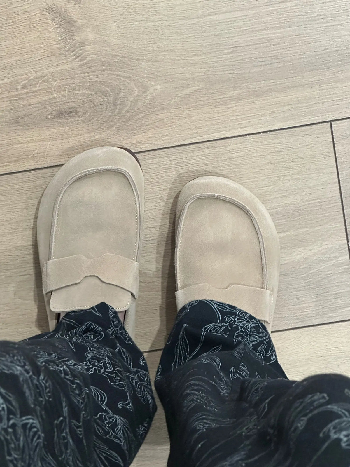 Diabetic Slippers Women | Suede Cork Clogs with Arch Support Non Slip