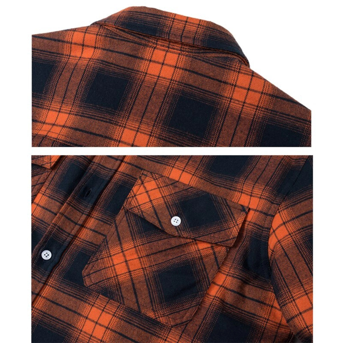 Men sherpa lined plaid flannel shirt jacket relaxed fit
