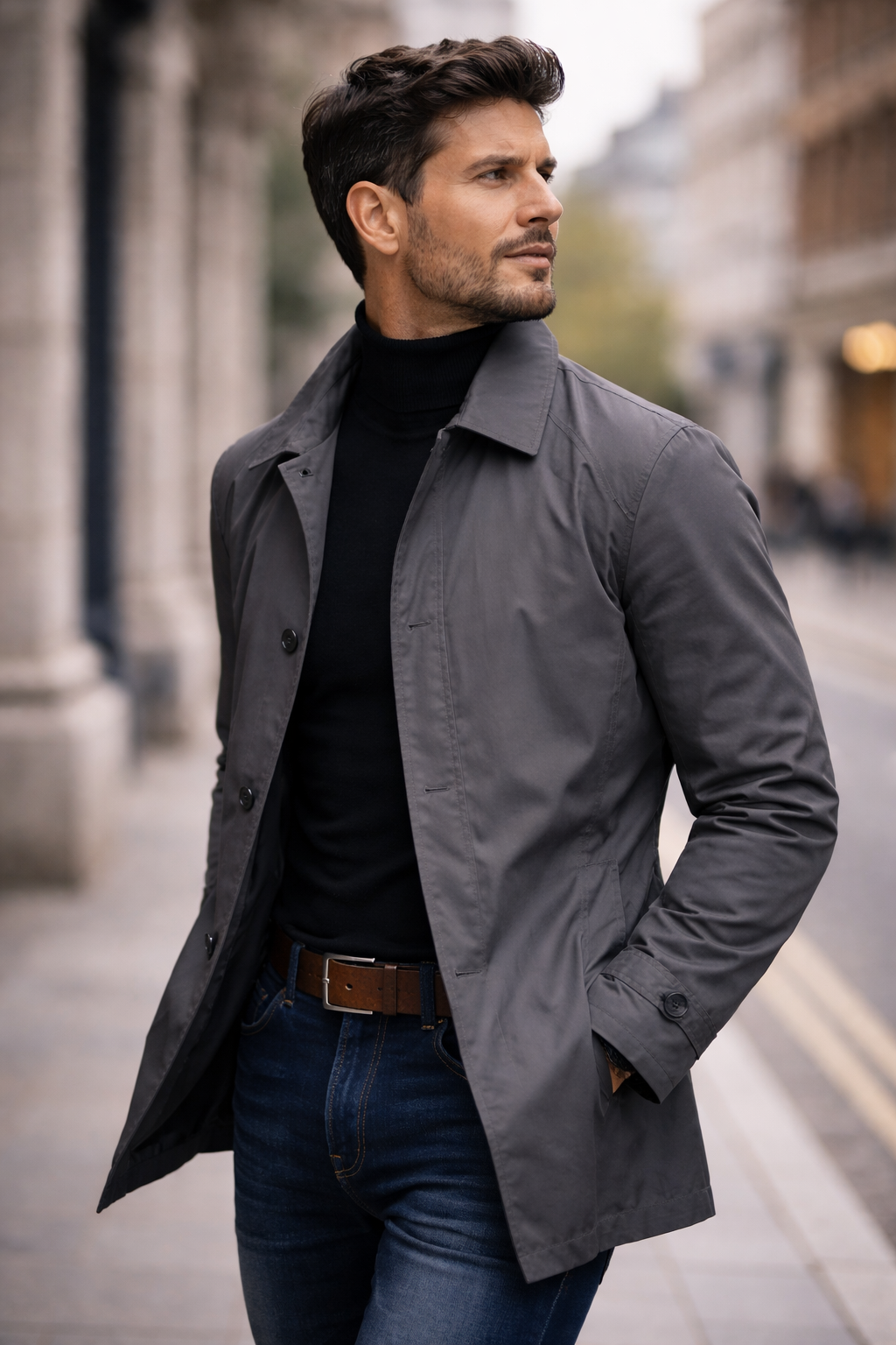 Rain Jacket Men | Waterproof, Comfortable Fit | Windproof Coat