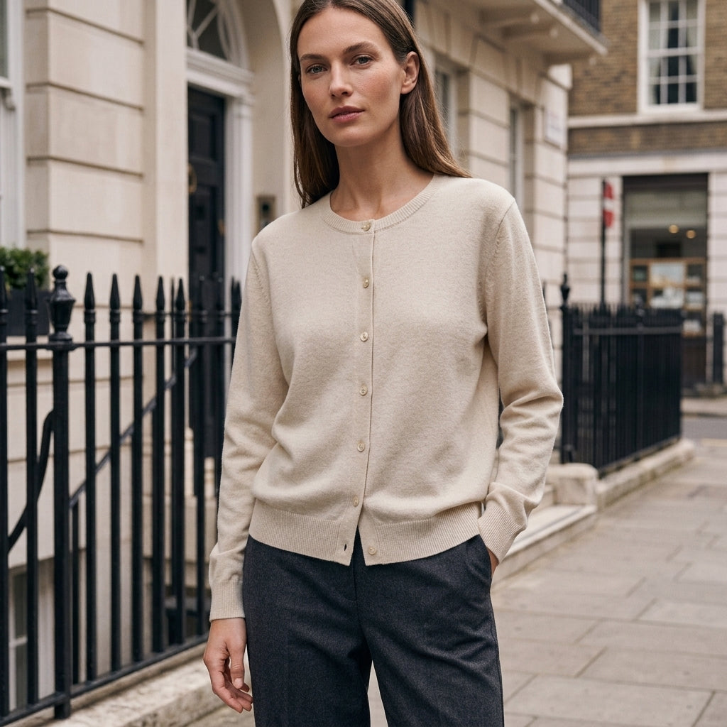 Women's Cardigans | Soft Knit, Button-Up | Round Neckline