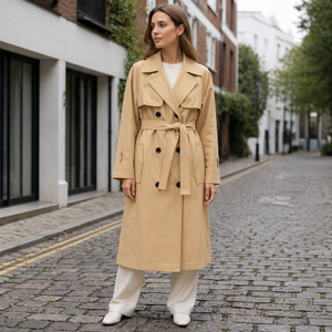 Trench Coat - Double-Breasted - Classic Style