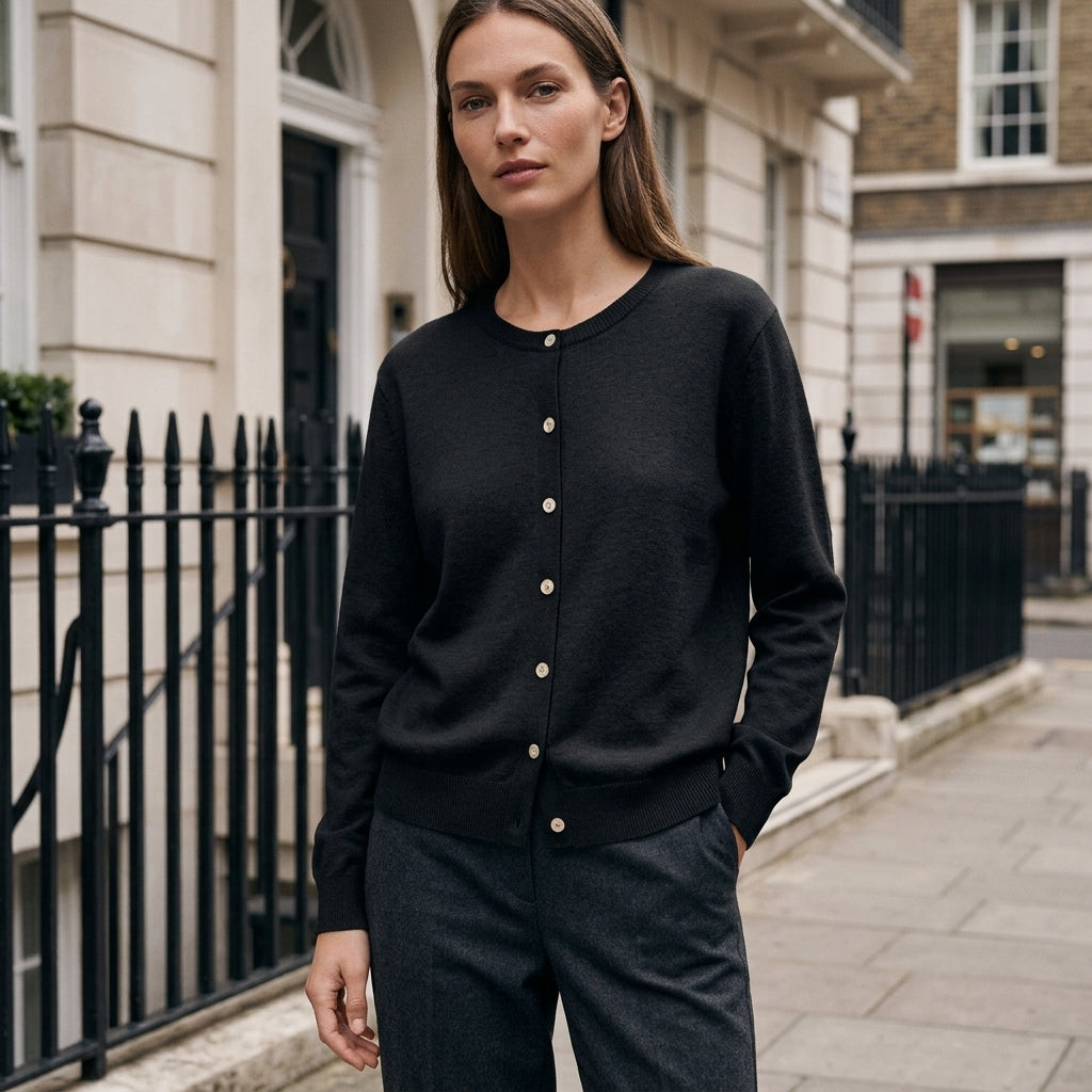 Women's Cardigans | Soft Knit, Button-Up | Round Neckline