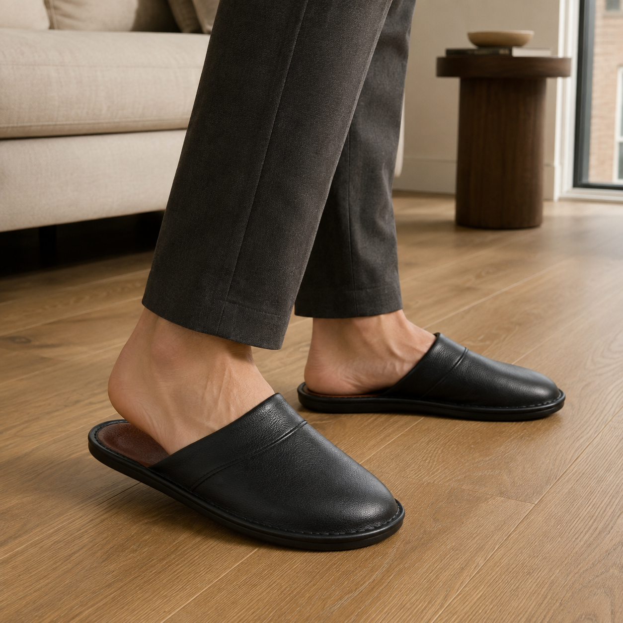 House Slippers | Men's, Leather | Slip On, Comfortable