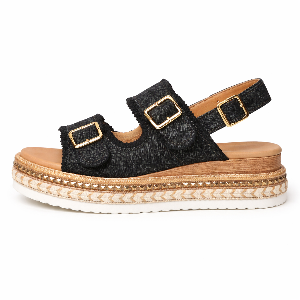 Platform Jean Sneakers | Casual Wedge, Comfortable, Stylish