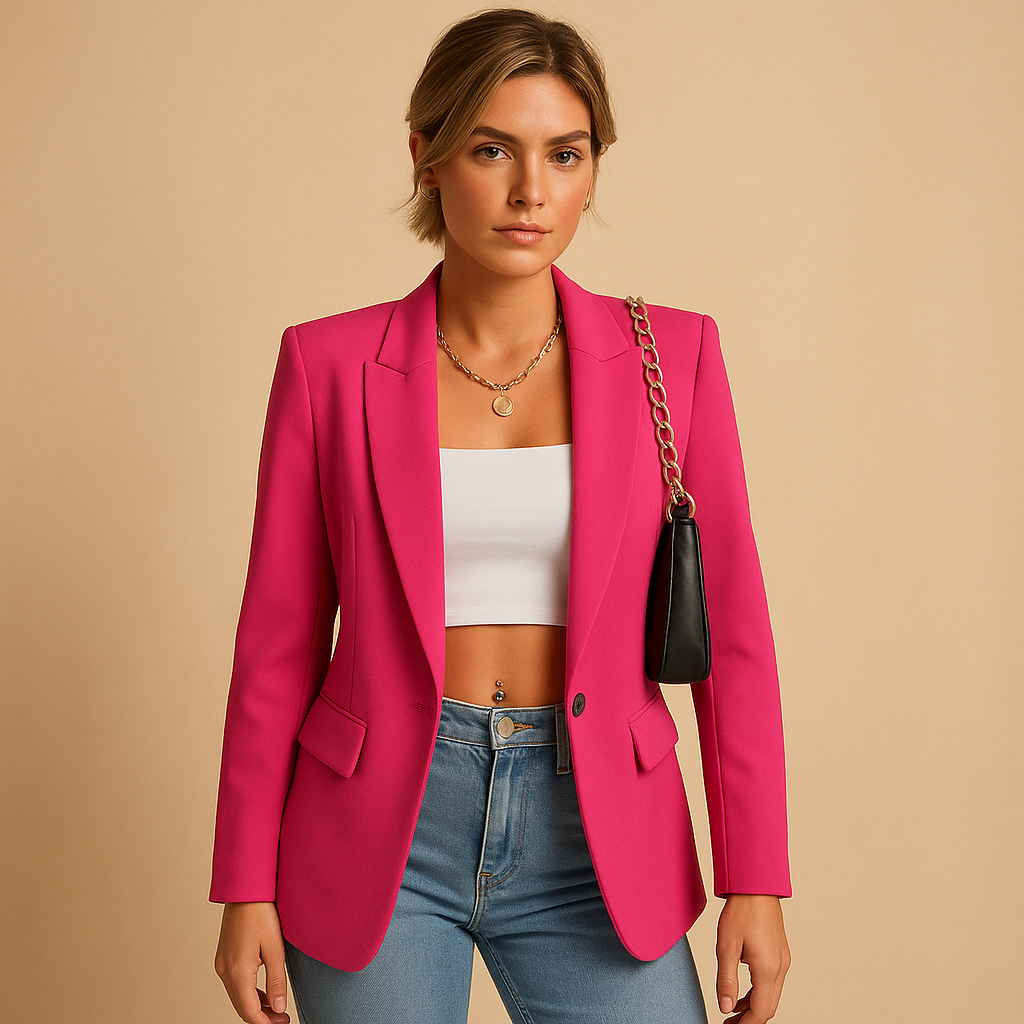 Women's Blazer | Fitted Cut, Long Sleeve | Office Jacket