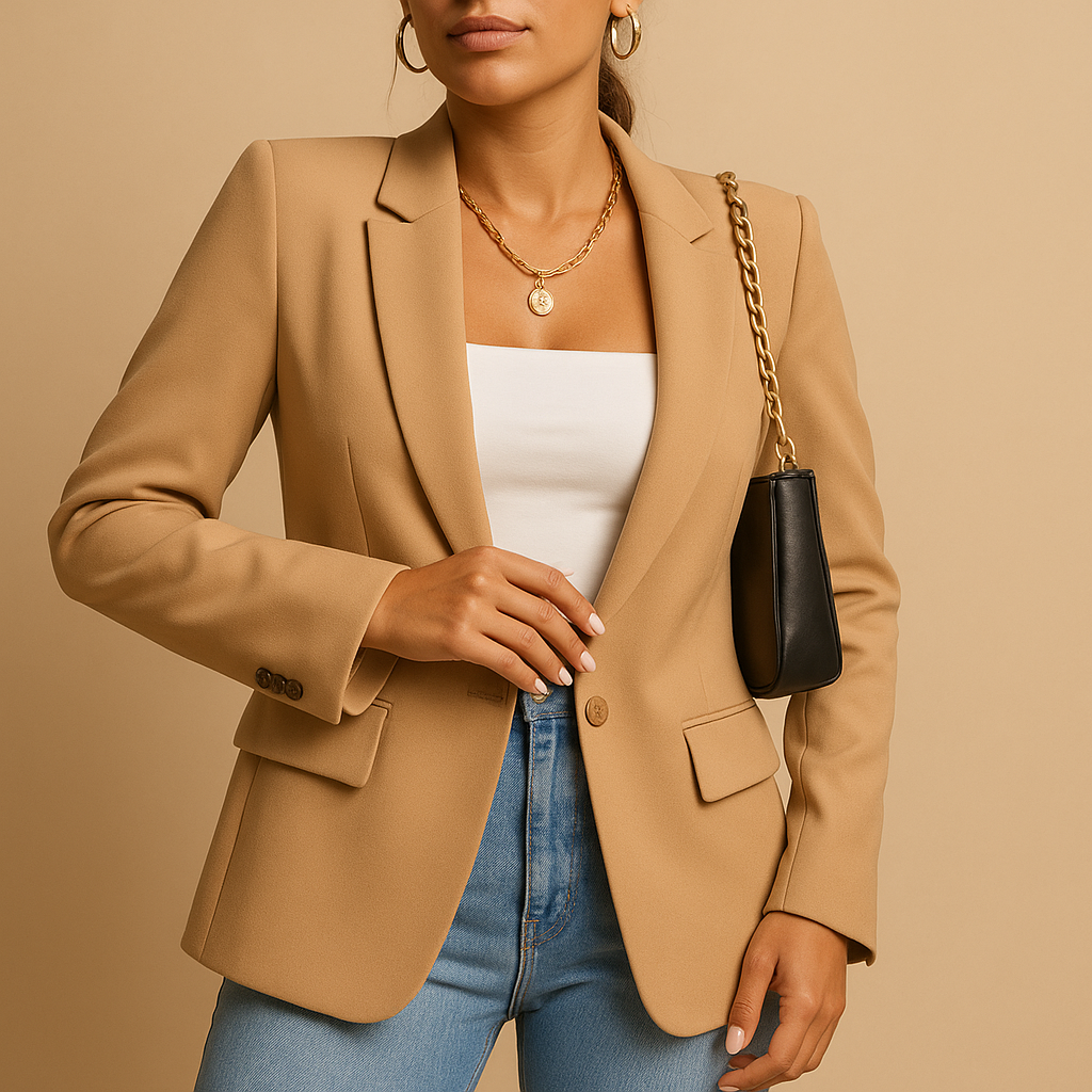 Women's Blazer | Fitted Cut, Long Sleeve | Office Jacket