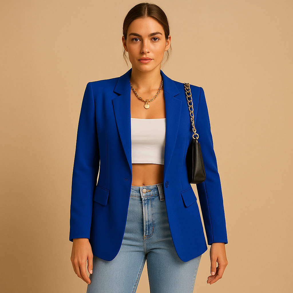 Women's Blazer | Fitted Cut, Long Sleeve | Office Jacket