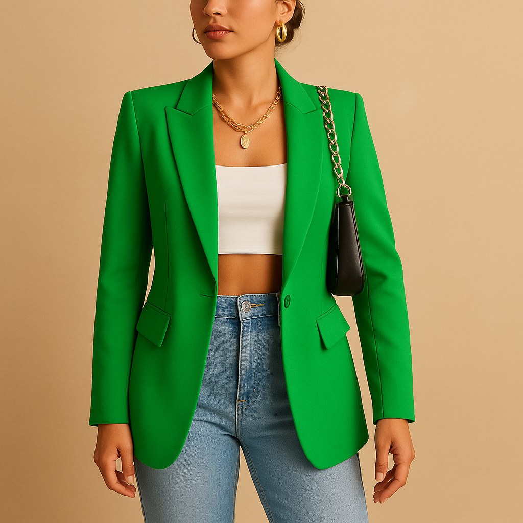 Women's Blazer | Fitted Cut, Long Sleeve | Office Jacket
